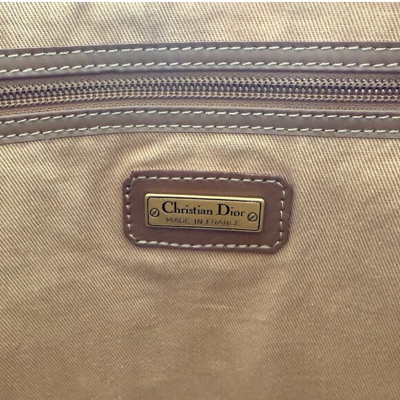 SOLD- Authentic CHRISTIAN DIOR Honeycomb Monogram Tote - Picture 14 of 16